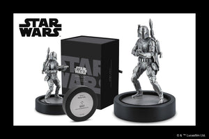 Spectacular Limited Edition Silver Miniature of Boba Fett™!
