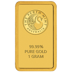 1g Gold Minted Bar Perth Mint - New Zealand Mint