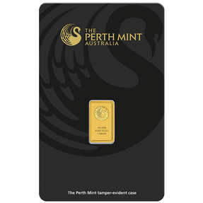 1g Gold Minted Bar Perth Mint - New Zealand Mint