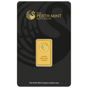 5g Gold Minted Bar Perth Mint - New Zealand Mint