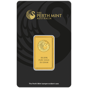 20g Gold Minted Bar Perth Mint - New Zealand Mint