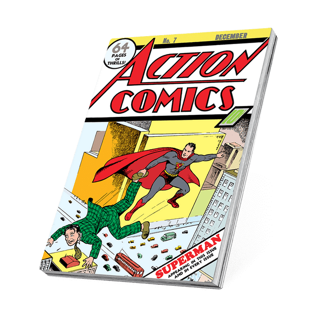 COMIX™ – Action Comics #7 1oz Silver Coin - Coloured Edge.