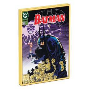 Using colour and mirror-finish, the design brings to life the gothic art style of the Batman #516 comic cover. Gilded with a luxe gold-plating, ensuring it stands out in any collection.