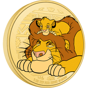 The stunning design highlights the beloved father-son duo in colour, offset by frosted African tribal patterns. Unique gold-plated coin, elevated by the mirror-finish background. 1oz pure silver and limited to 1,994 coins, further honouring Disney The Lion King's 30th Anniversary.