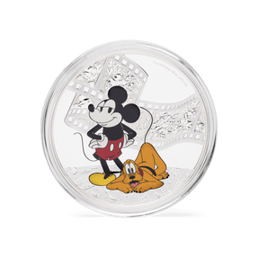 You could be one of just 1,000 special fans in the world to call this collectible yours! 3oz of pure silver with an impressive 60mm diameter, the coin features Disney’s Mickey Mouse with his loyal sidekick Pluto. - New Zealand Mint