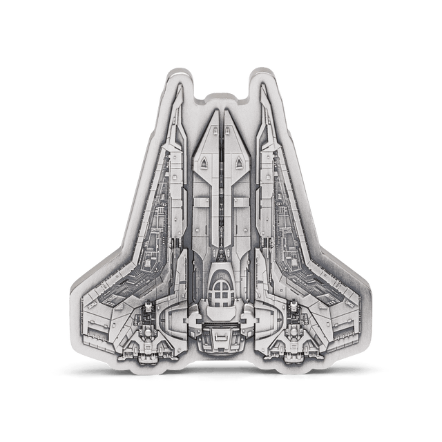 The Mandalorian™ – Bo-Katan's Gauntlet Starfighter™ 1oz Silver Shaped Coin