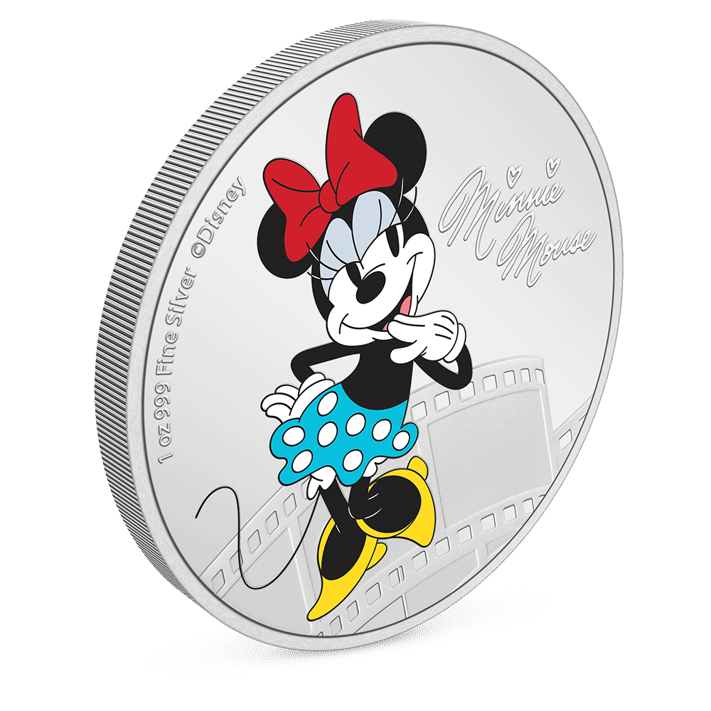 Minnie Mouse 1oz Silver Coin – Disney Mickey & Friends | New 